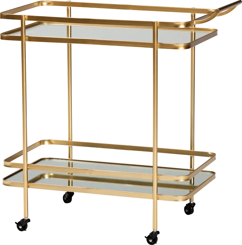 Coveview Yellow Bar Cart