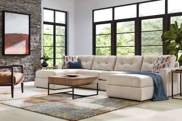 Beige 4 Pc Power Reclining ModularOne