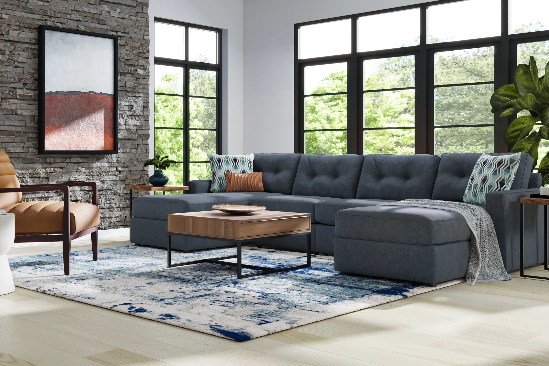 Indigo 4 Pc Power Reclining ModularOne - Image 1