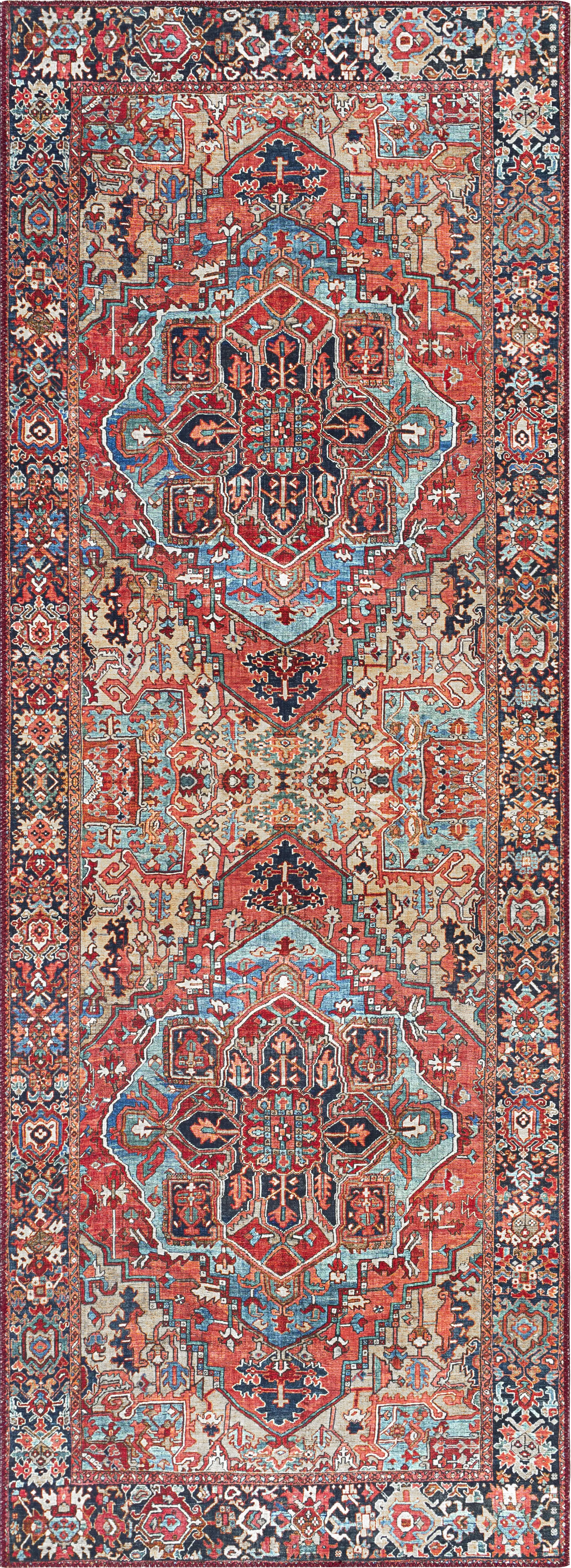Irellie Red 2'6 x 7'6 Rug - Thumbnail - Image 1