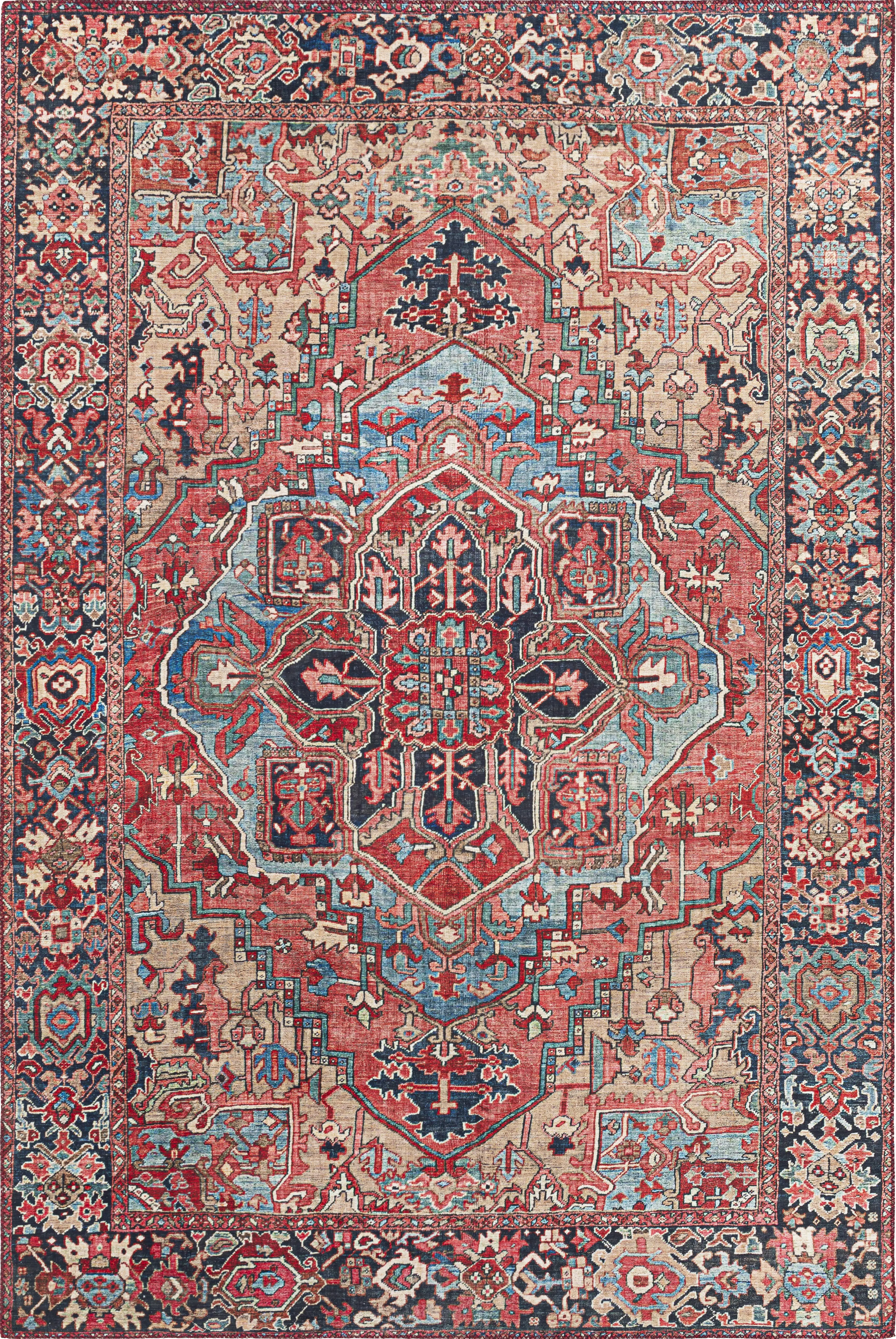 Irellie Red 5' x 7'5 Rug - Thumbnail - Image 1