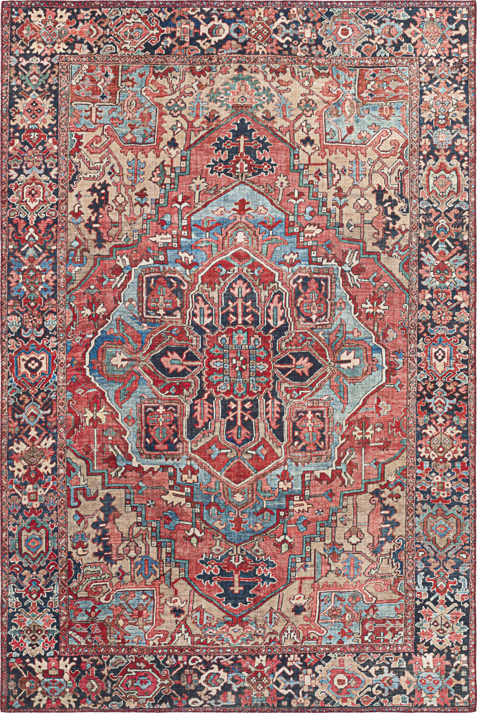 Irellie Red 7'5 x 9'5 Rug - Image 1