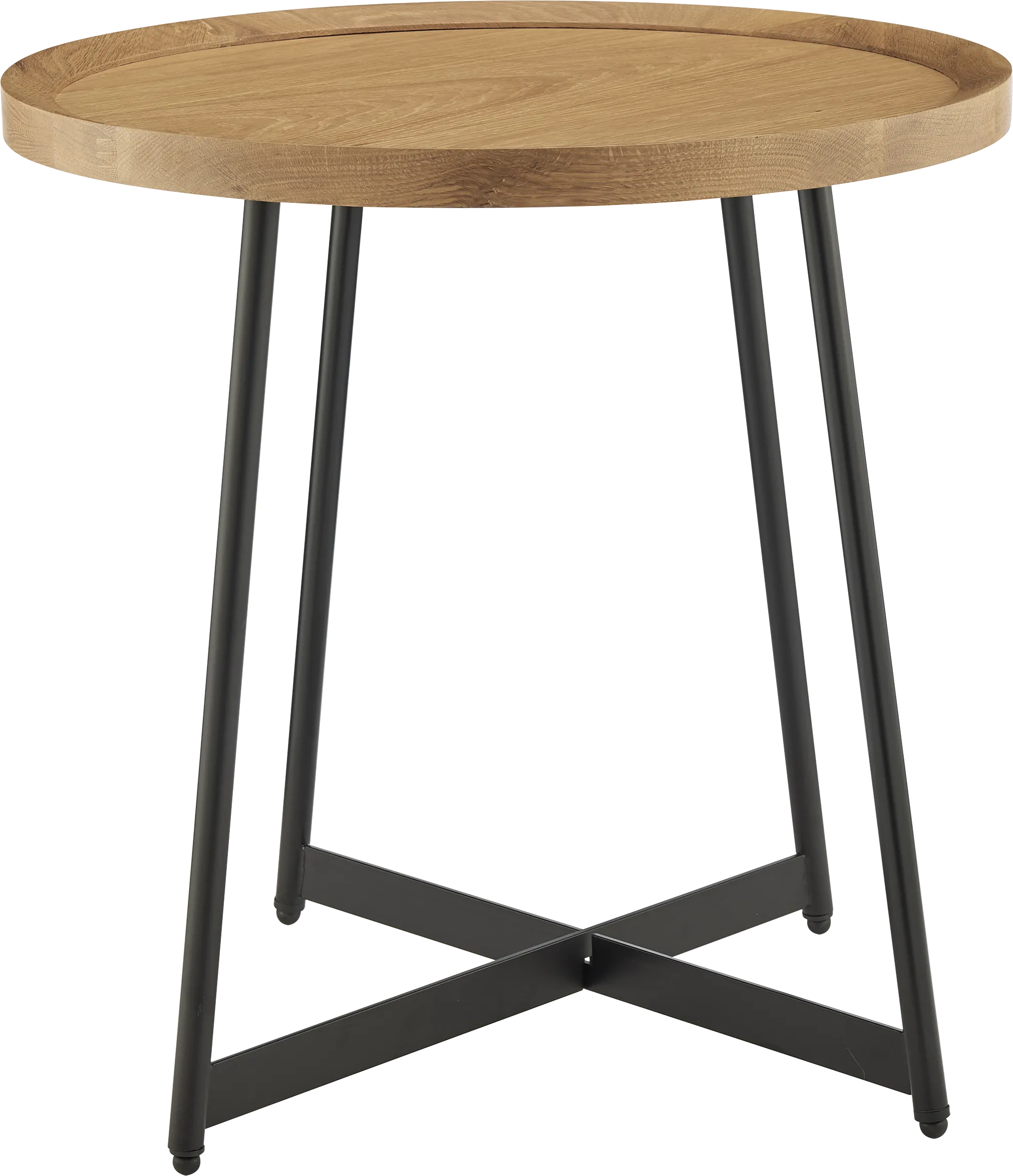 Fraust Oak End Table - Thumbnail - Image 1