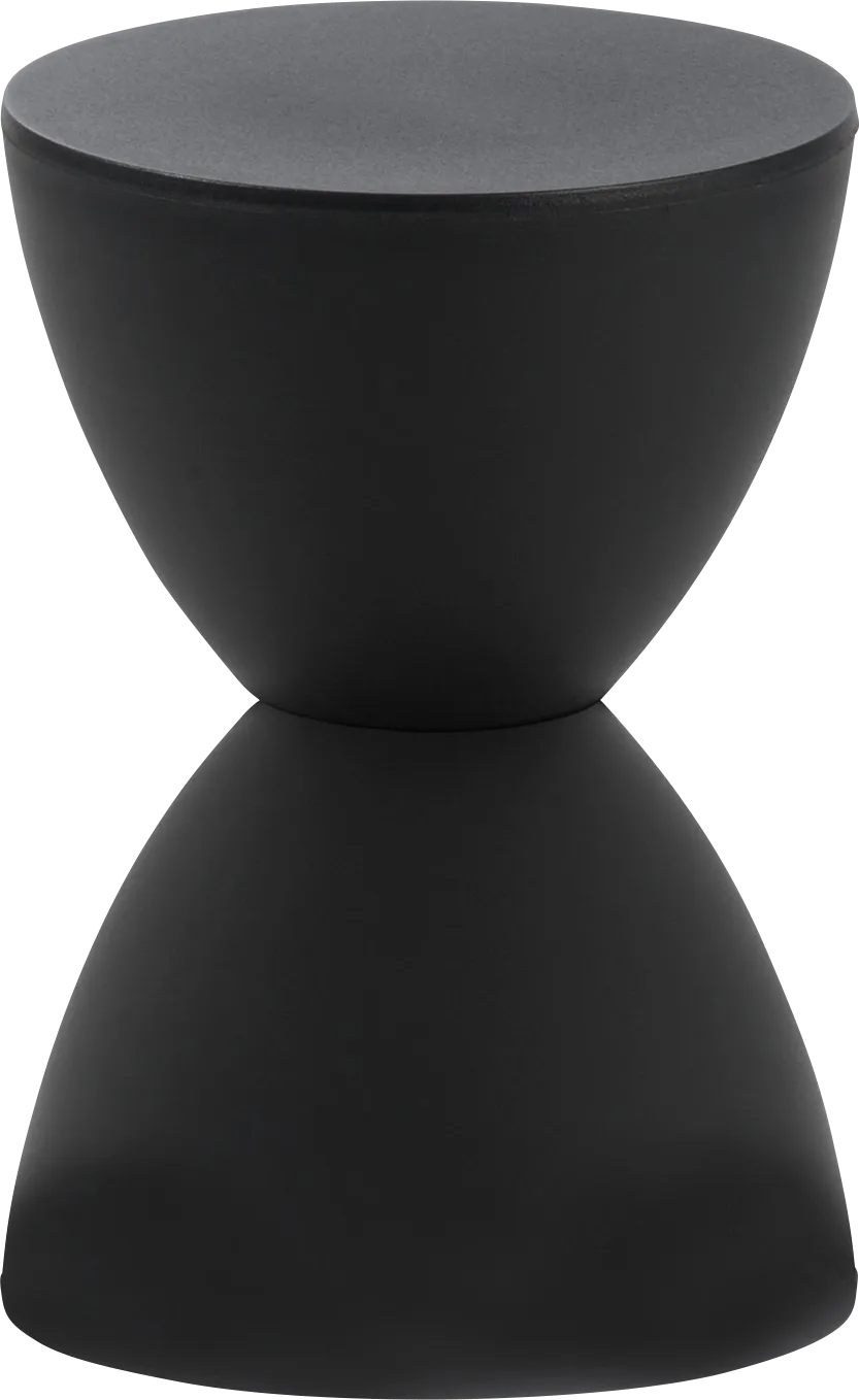 Deschamp Black Accent Stool - Image 1