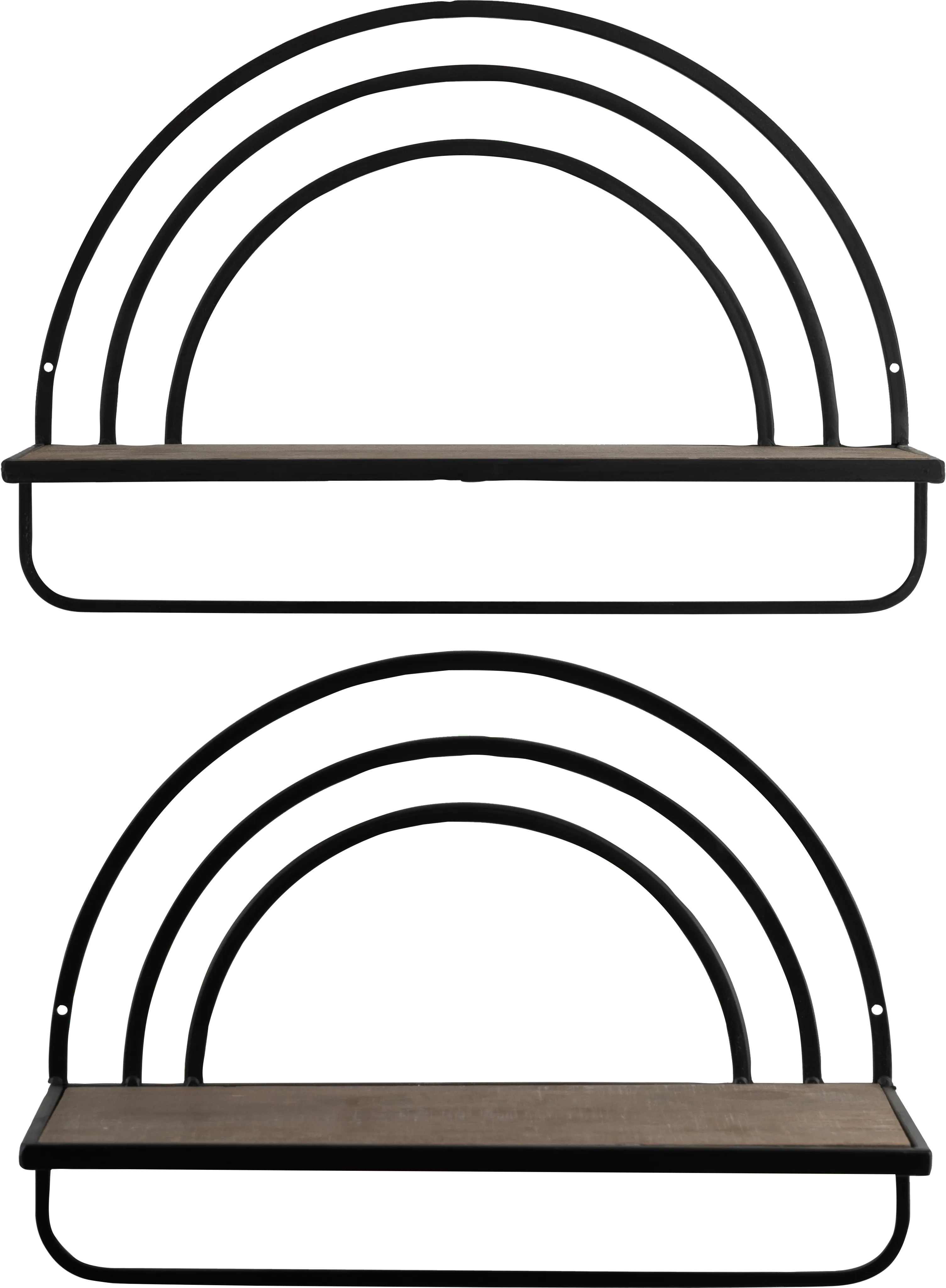 Telatha Brown Wall Shelf, Set of 2 - Thumbnail - Image 1