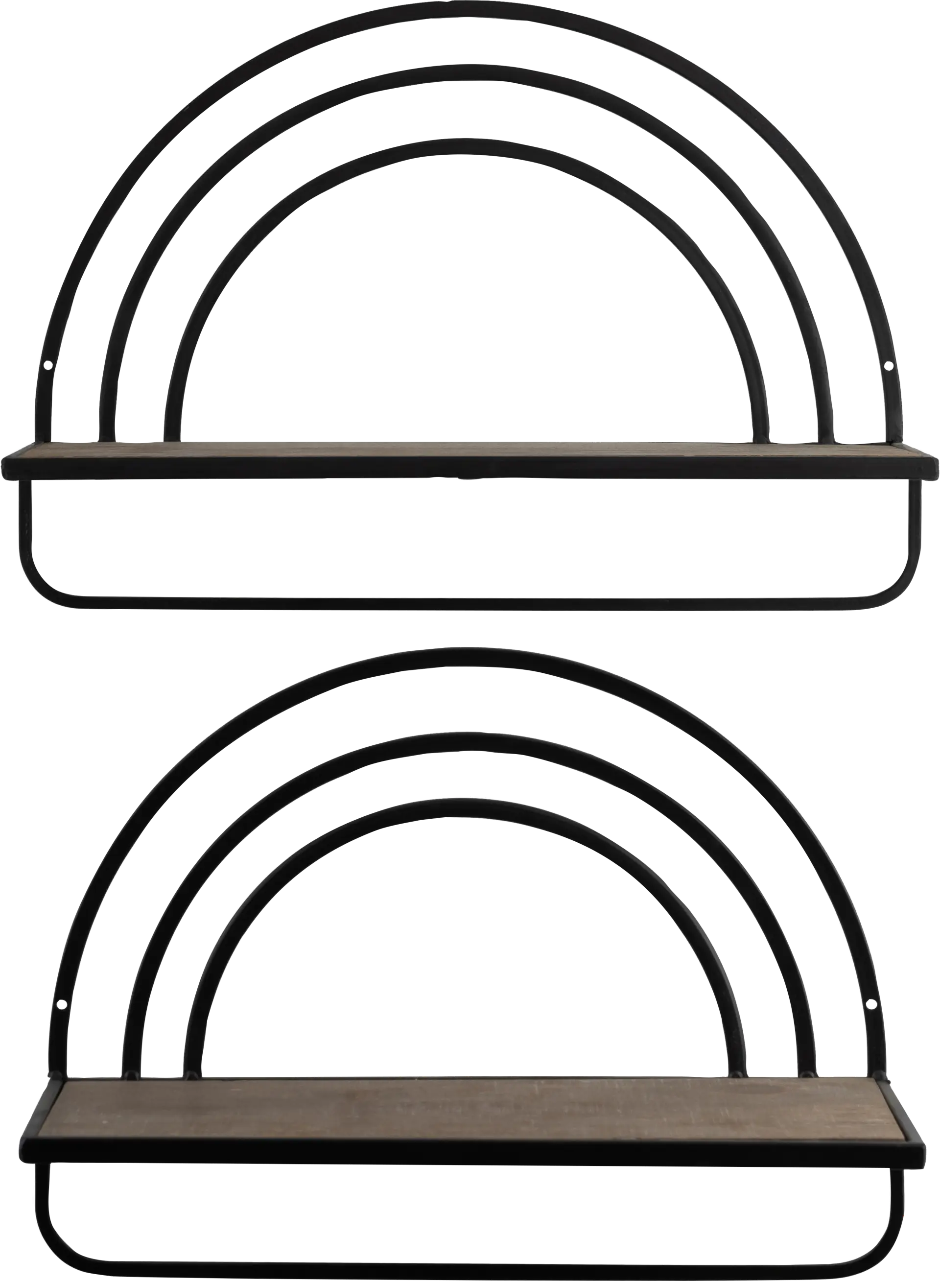 Telatha Brown Wall Shelf, Set of 2