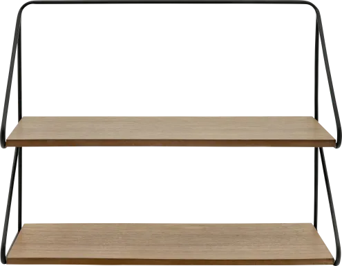 Portview Black Wall Shelf