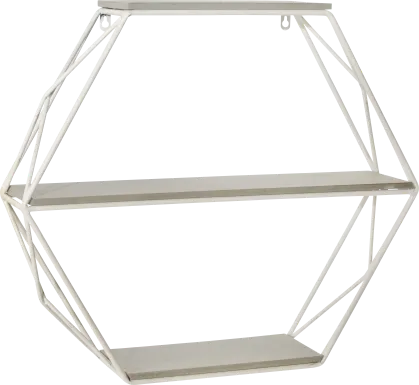 Pirola Gray Wall Shelf