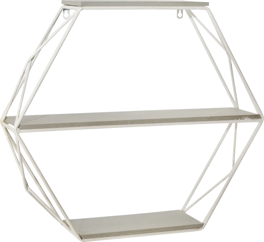 Pirola Gray Wall Shelf