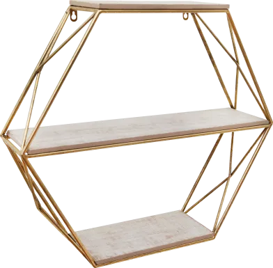 Pirola Gold Wall Shelf
