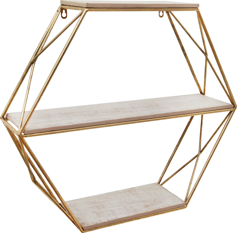 Pirola Gold Wall Shelf