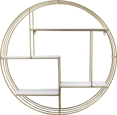 Nurick Gold Wall Shelf