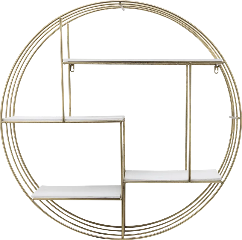 Nurick Gold Wall Shelf