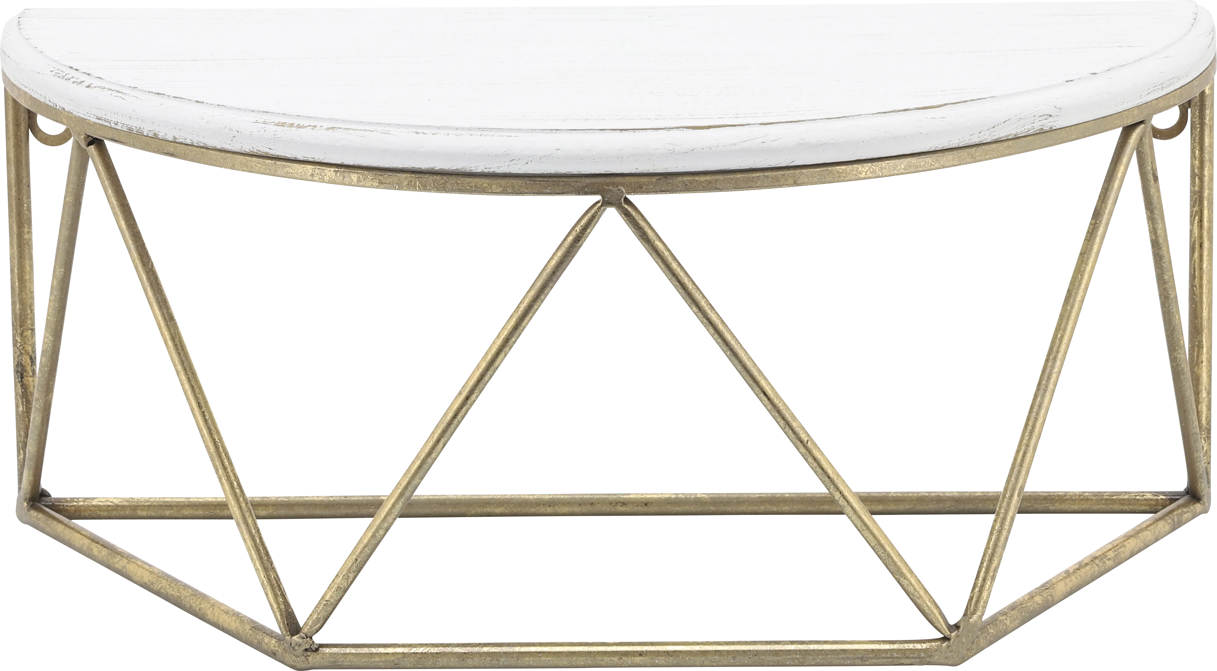 Renezet Gold Wall Shelf - Thumbnail - Image 1