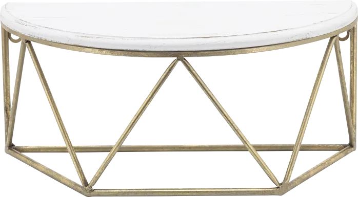 Renezet Gold Wall Shelf