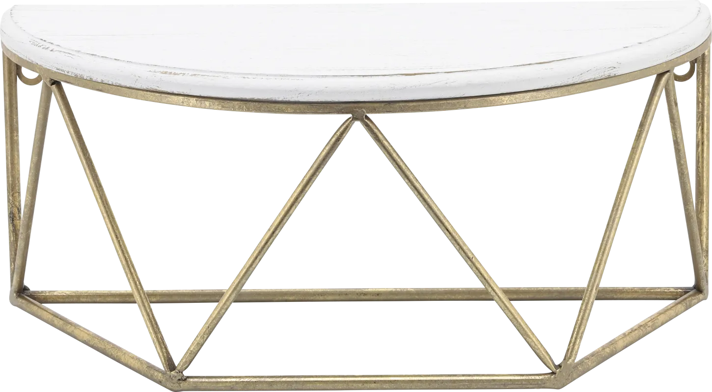 Renezet Gold Wall Shelf
