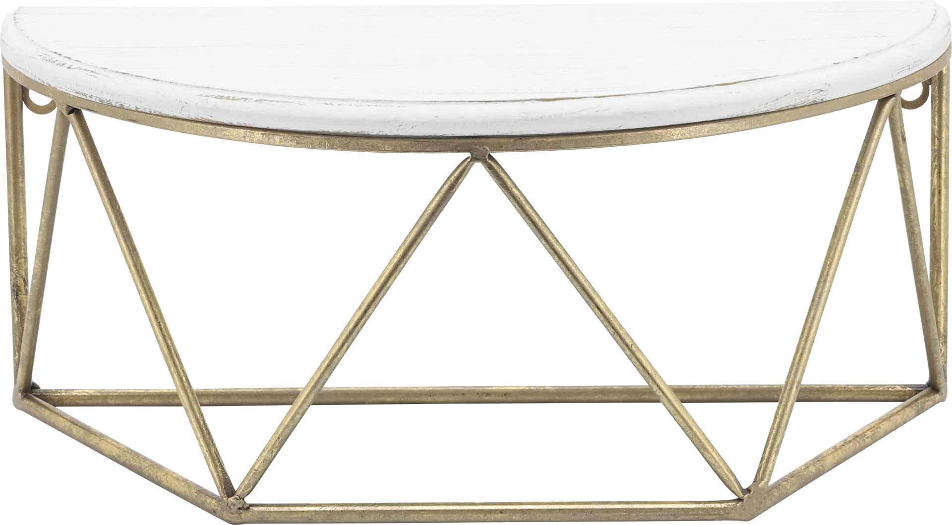 Renezet Gold Wall Shelf - Image 1