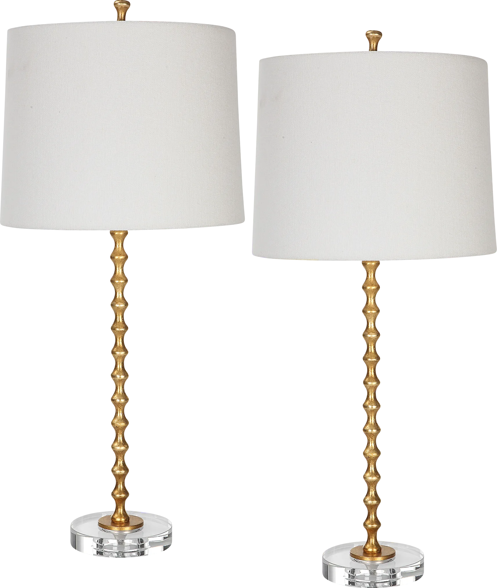 Velarde Way Gold Table Lamps, Set of 2 - Image 1