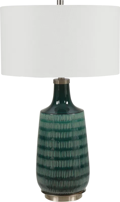 Gord Point Teal Lamp