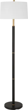 Zorro Circle Black Floor Lamp