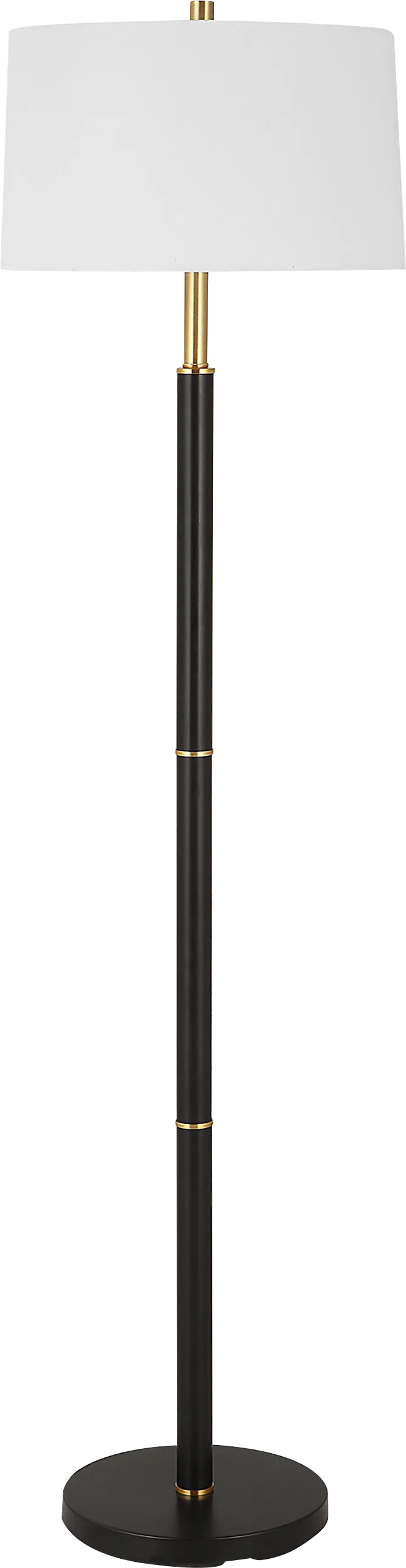 Zorro Circle Black Floor Lamp - Image 1