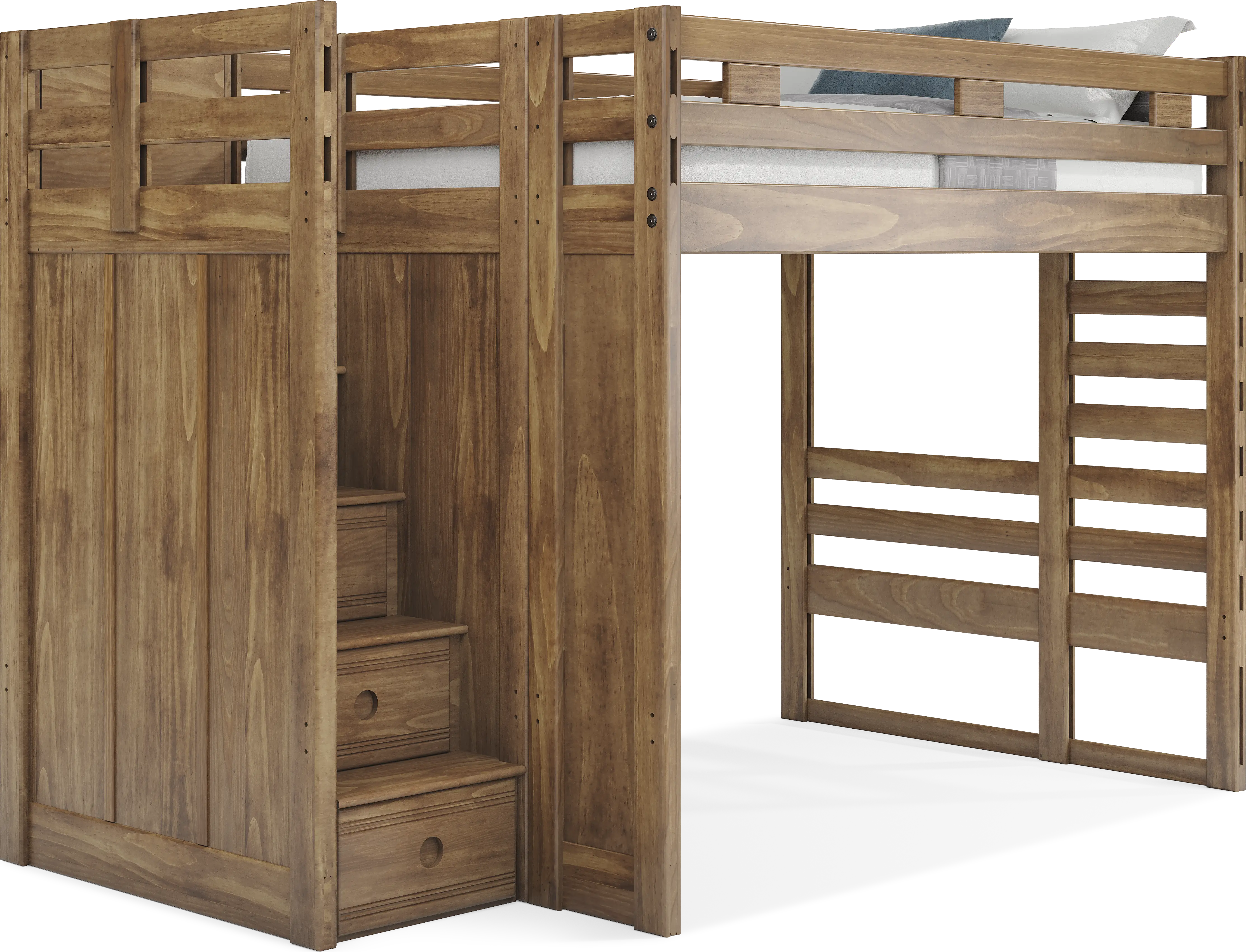 Kids Creekside 2.0 Chestnut Full Step Loft - Thumbnail - Image 1