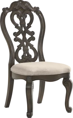 Stalton Estate Brown Wood Back Side Chair