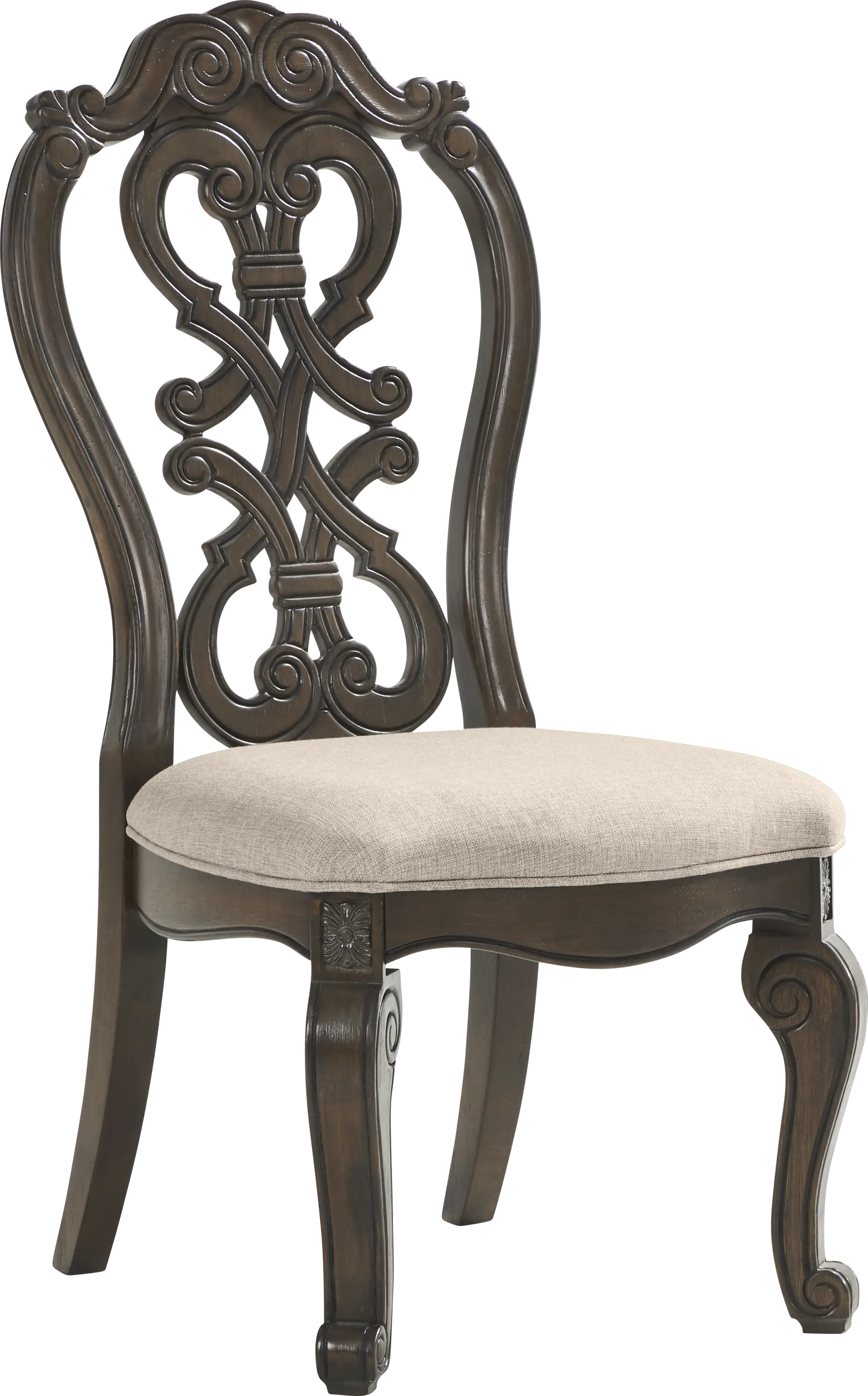 Stalton Estate Brown Wood Back Side Chair