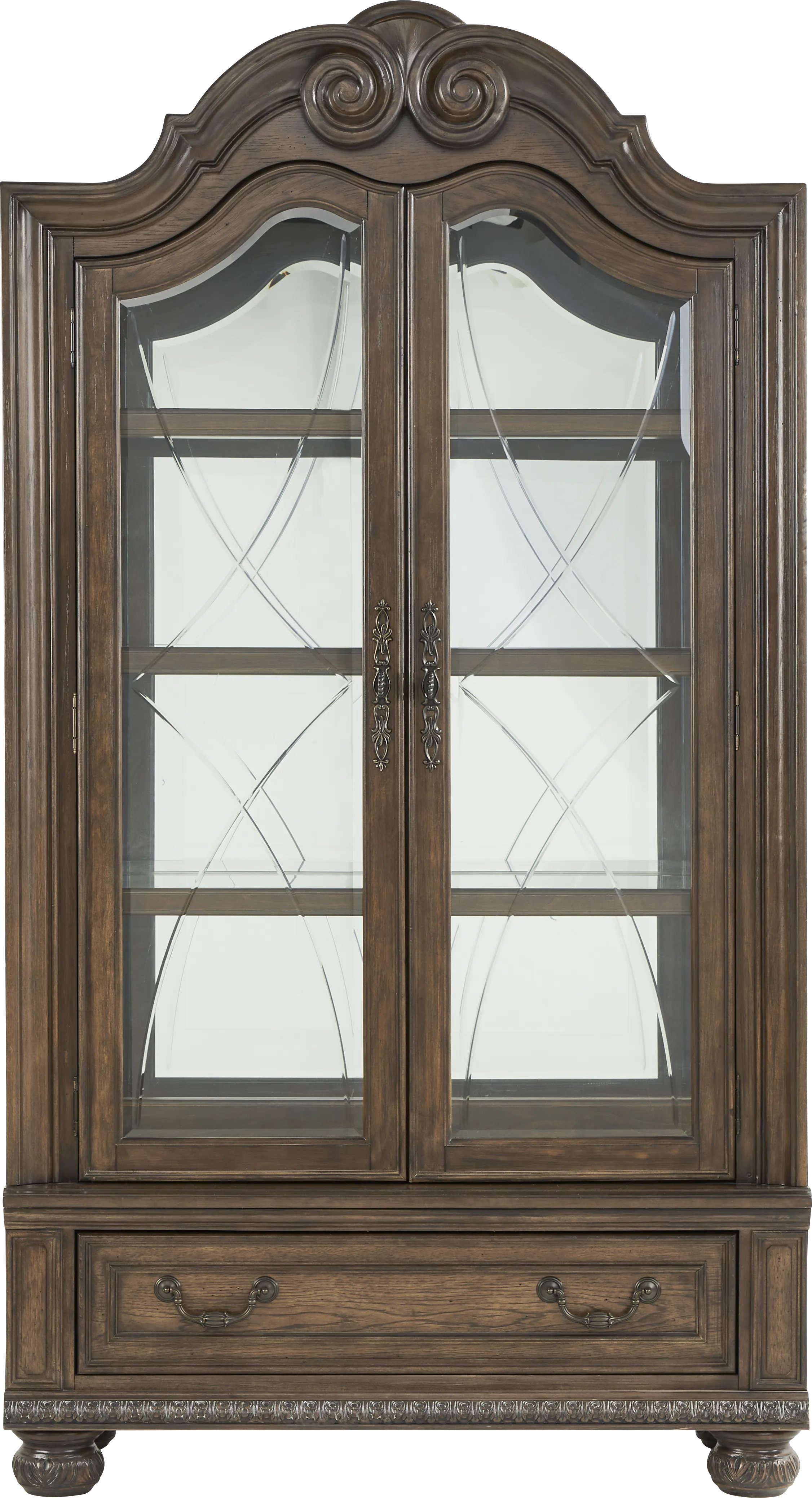 Stalton Estate Brown 2 Pc Curio - Thumbnail - Image 1