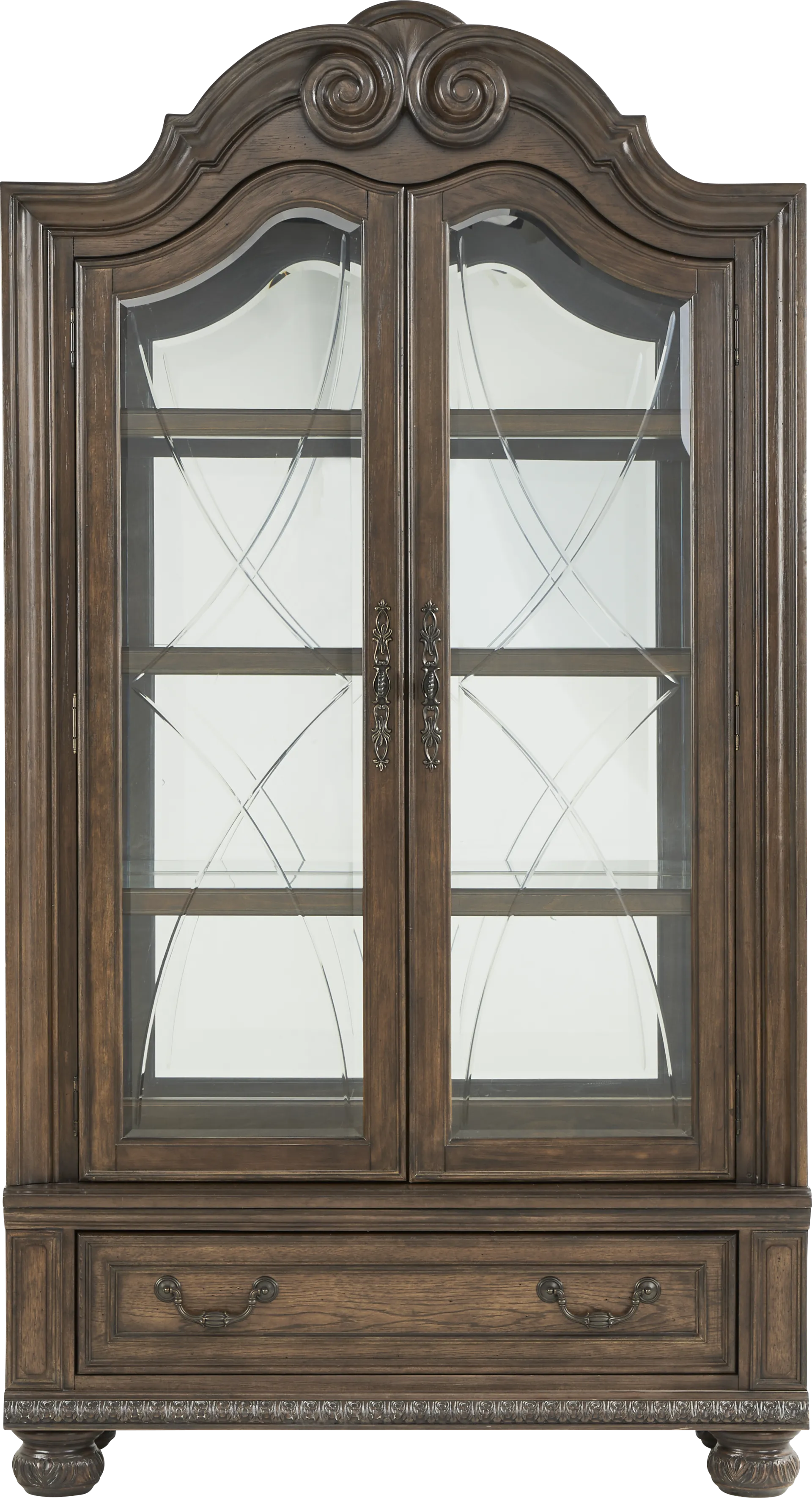 Stalton Estate Brown 2 Pc Curio - Image 1