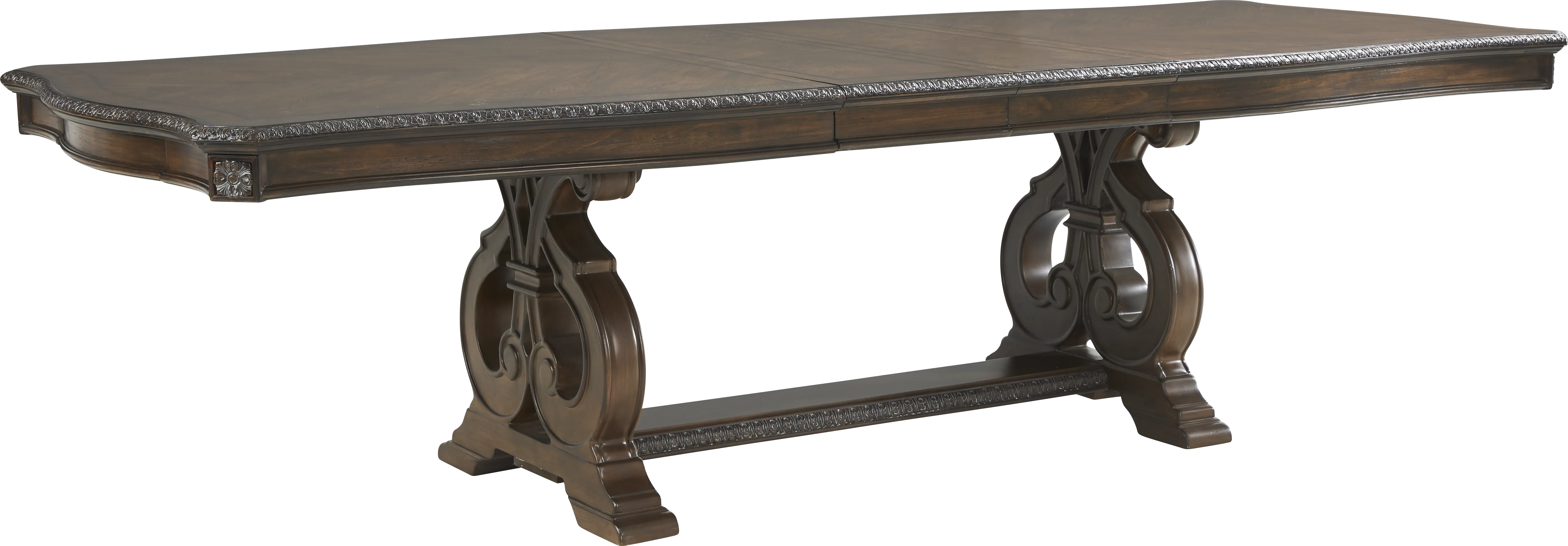 Stalton Estate Brown Pedestal Dining Table - Thumbnail - Image 1