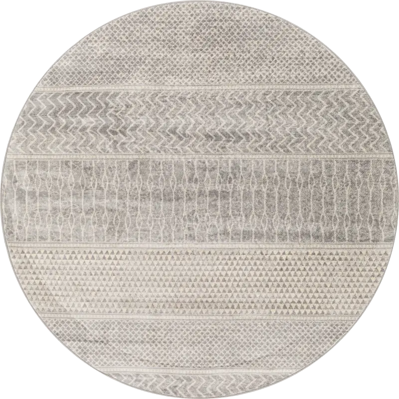 Tristram I Silver 5'3 Round Rug