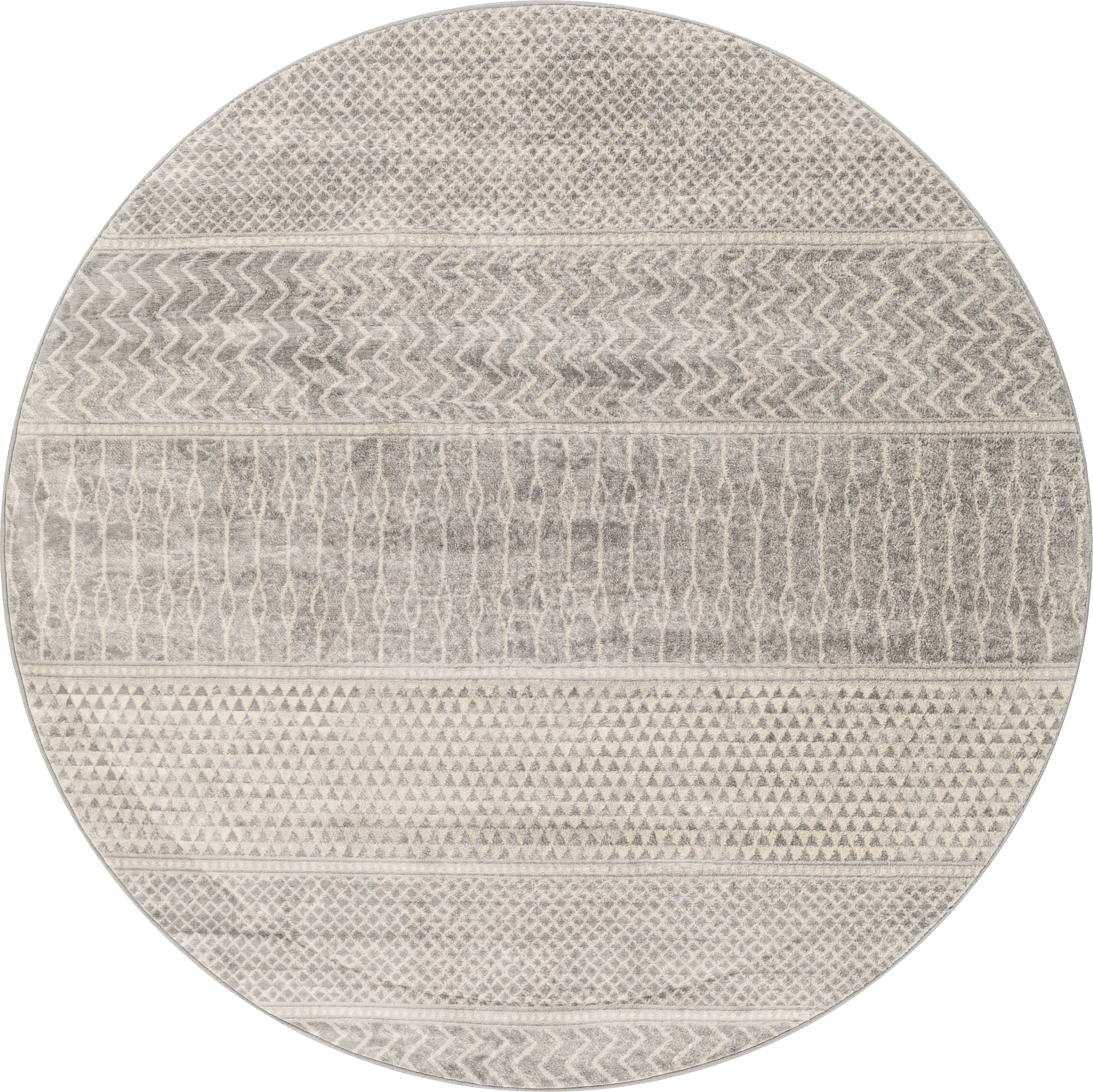 Tristram I Silver 6'7 Round Rug - Image 1