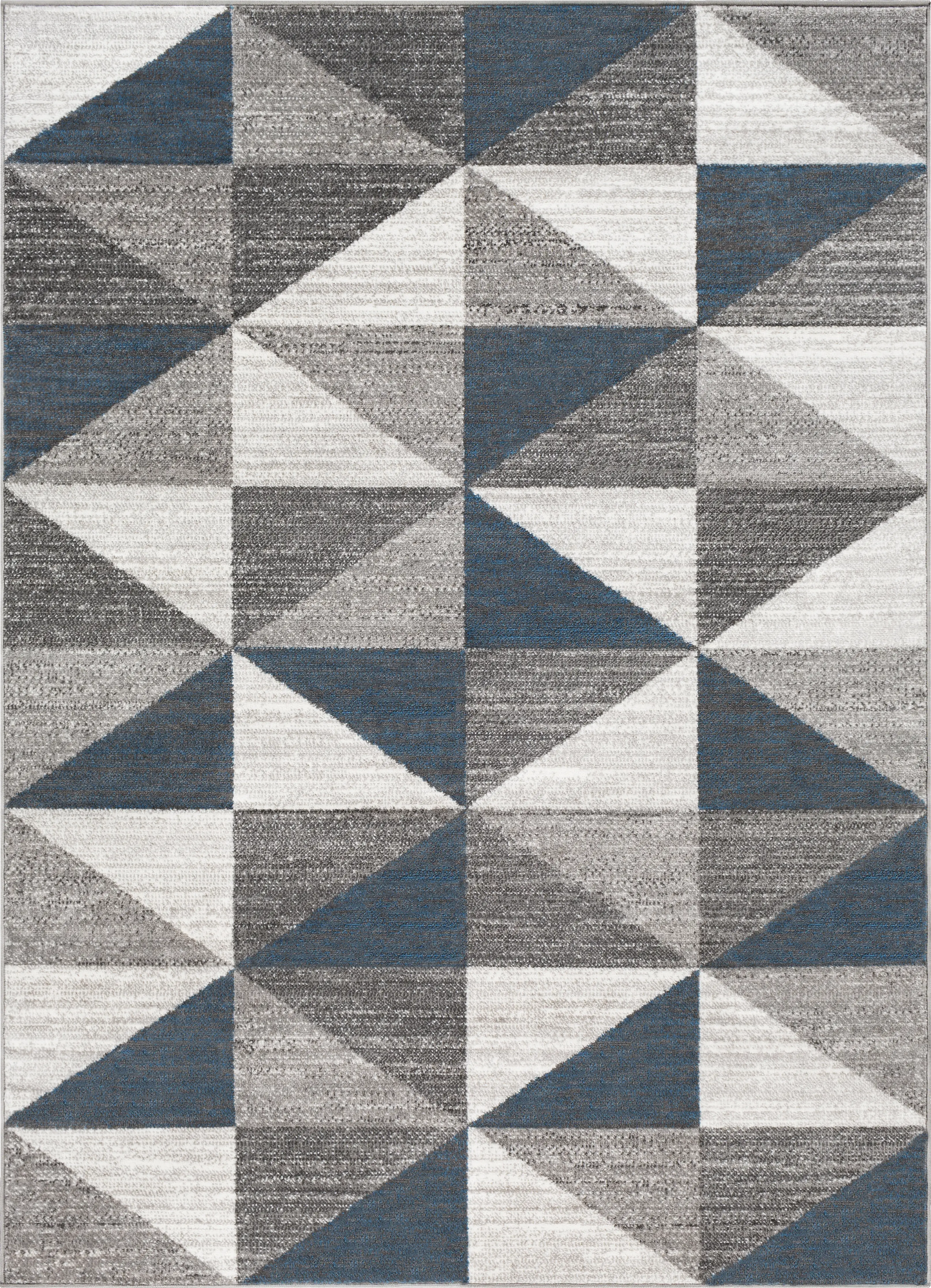 Transcom I Gray 6'7 x 9' Rug - Thumbnail - Image 1