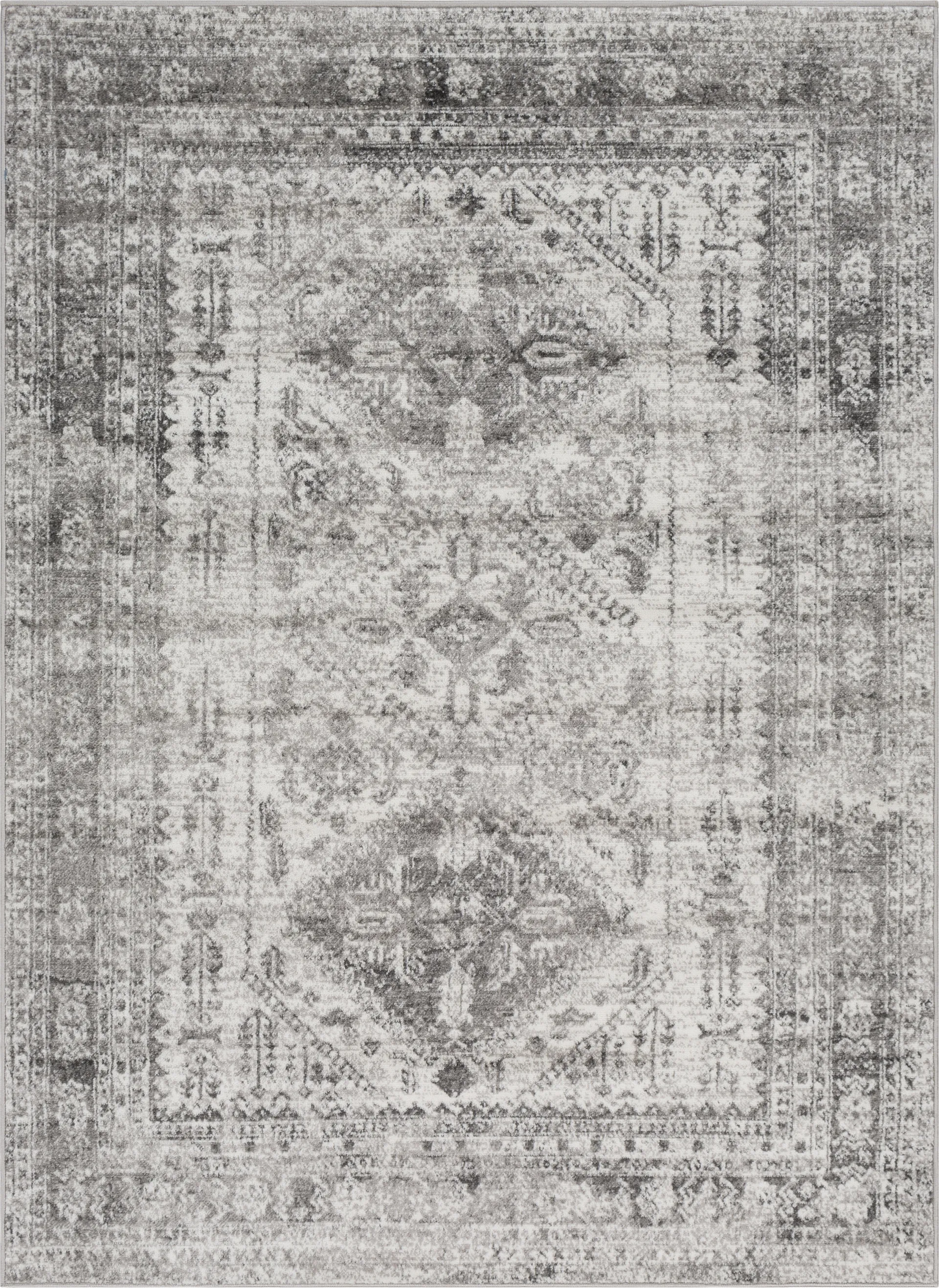 Transcom III Gray 3'11 x 5'7 Rug - Image 1