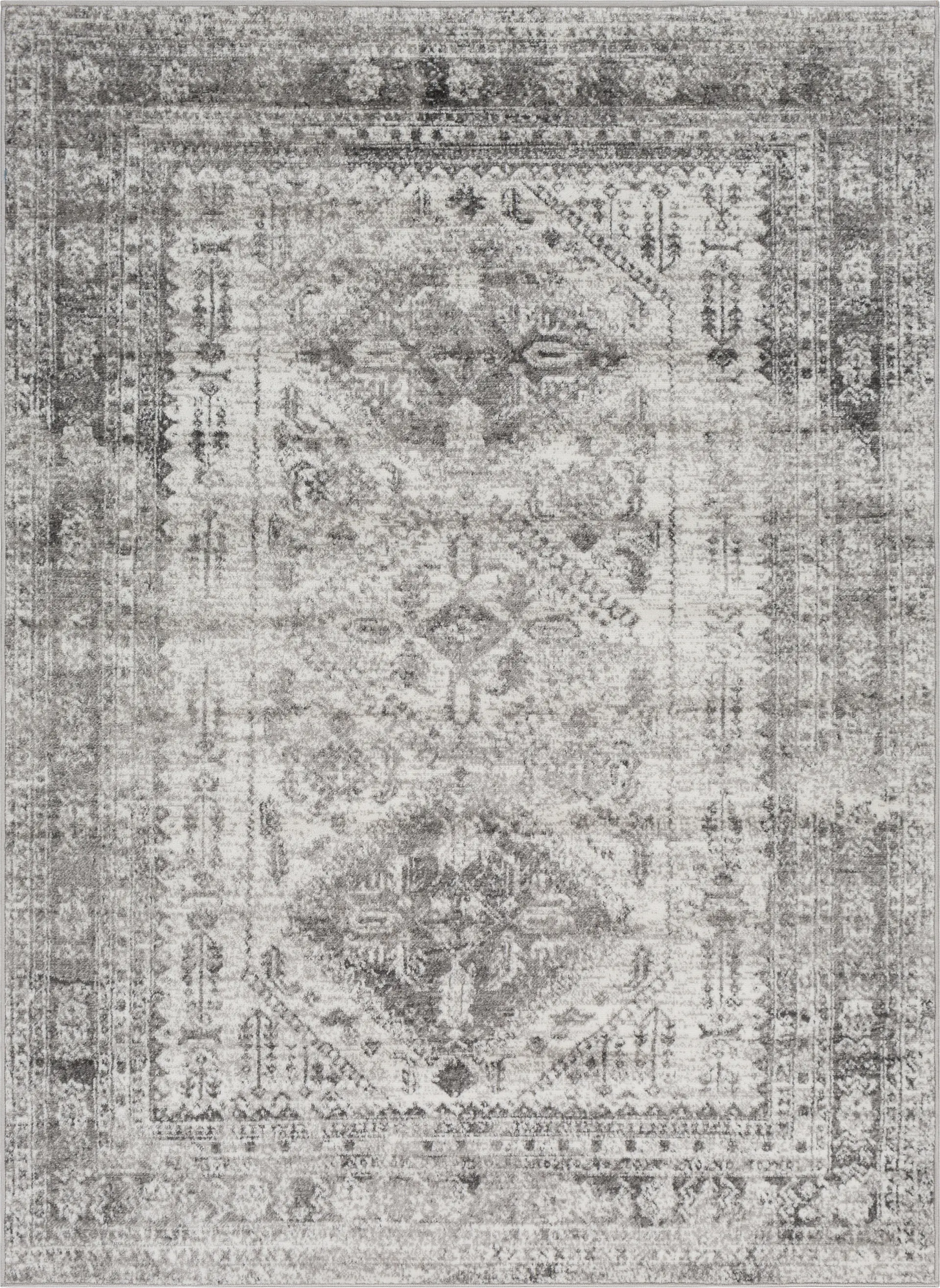 Transcom III Gray 6'7 x 9' Rug