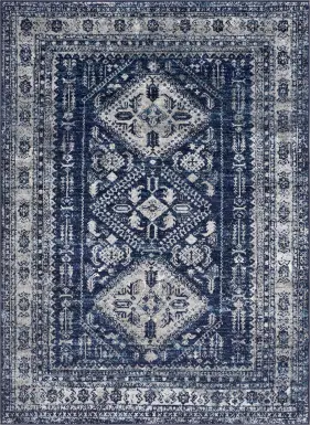 Transcom IV Navy 5'3 x 7'3 Rug