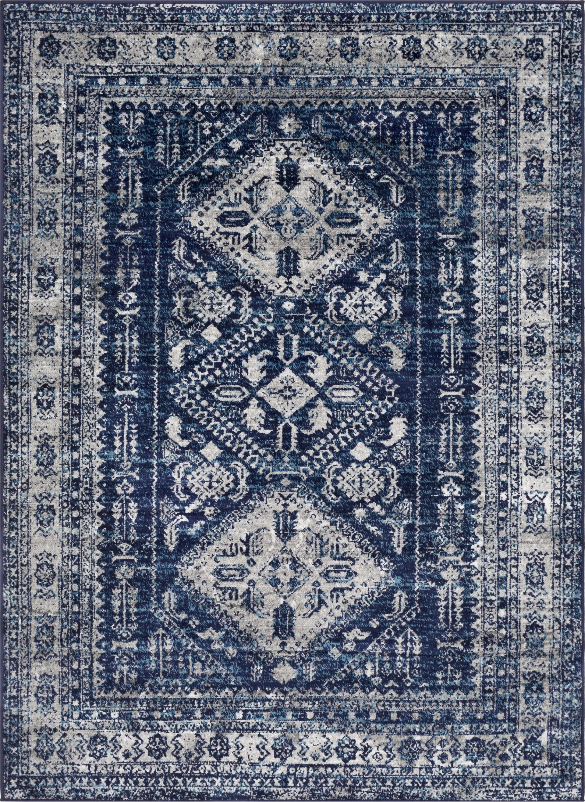 Transcom IV Navy 3'11 x 5'7 Rug - Image 1