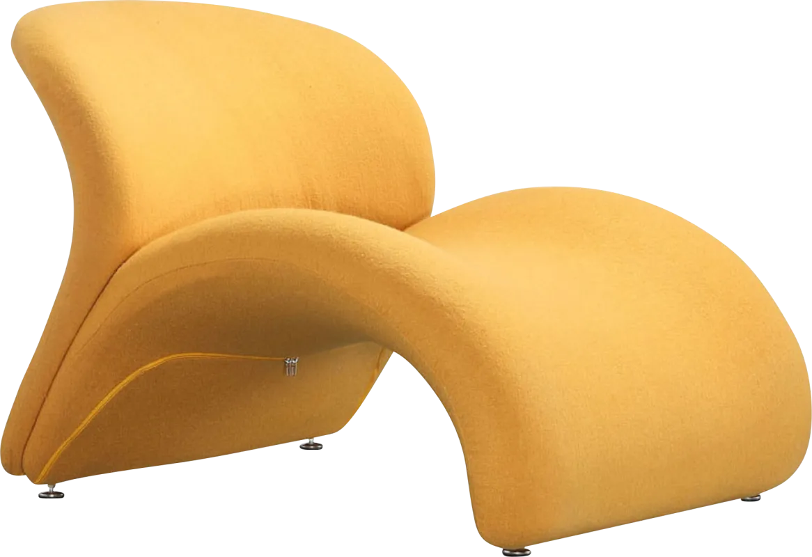 Picardy Yellow Accent Chair
