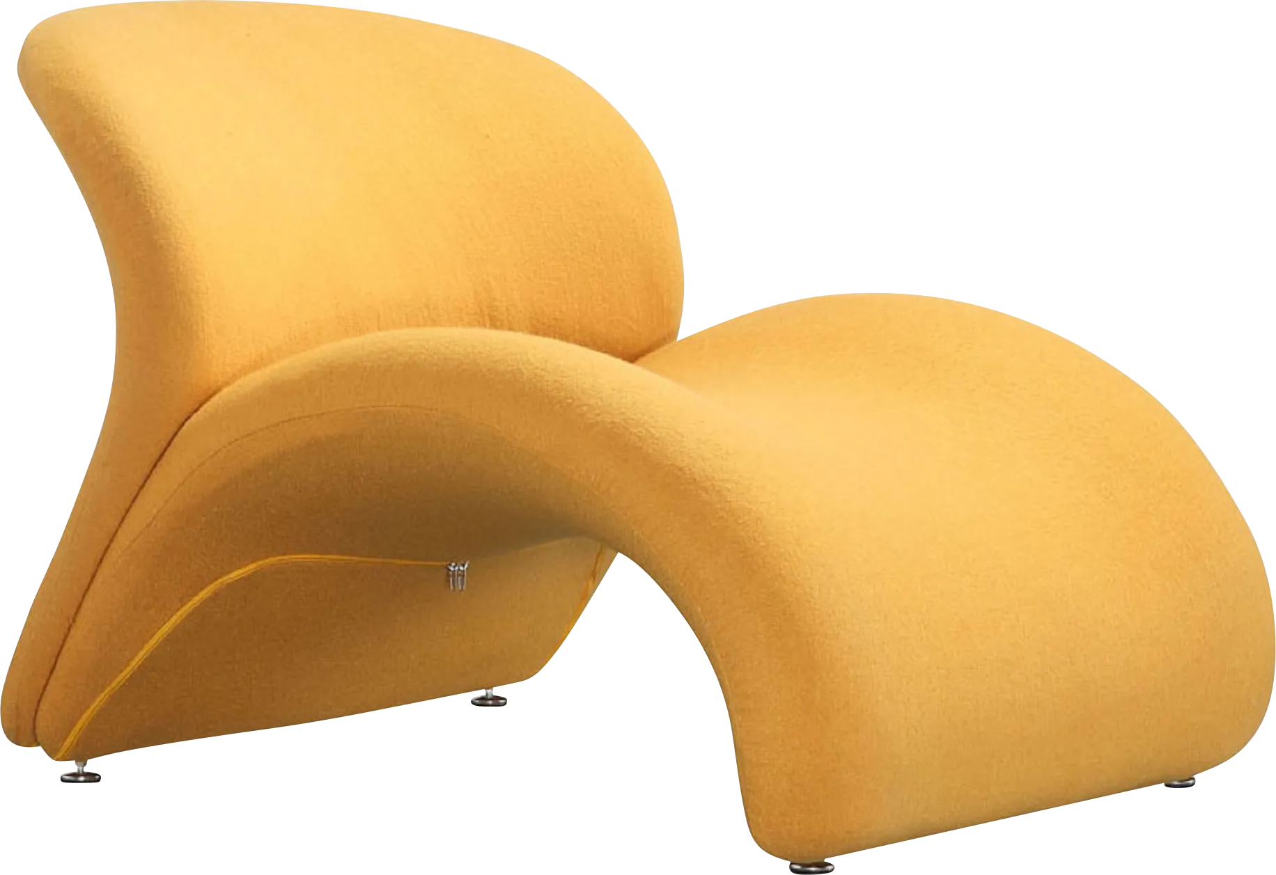 Picardy Yellow Accent Chair - Image 1