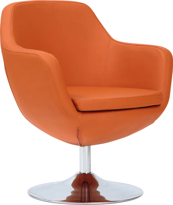 Rantoul Orange Accent Chair