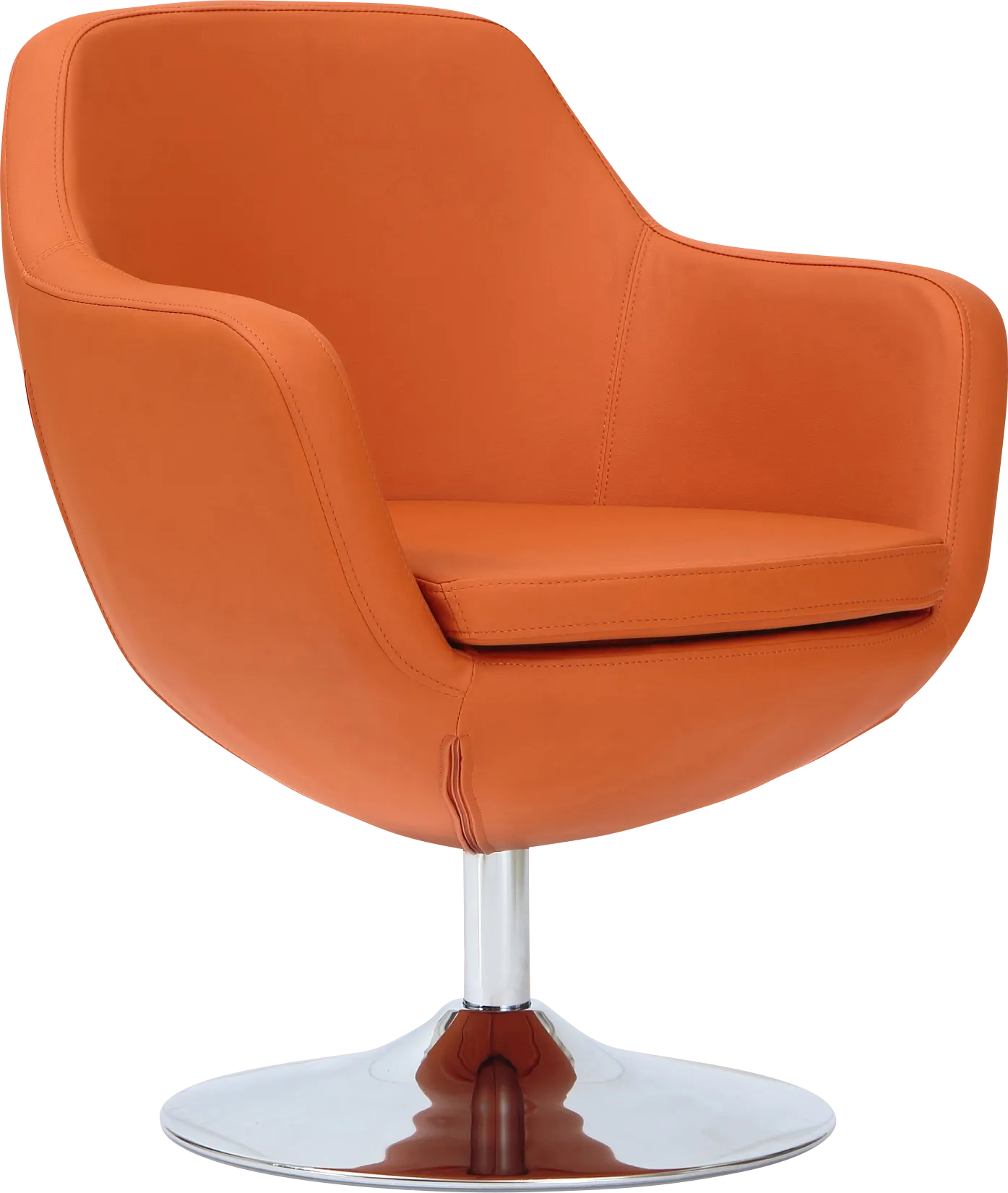 Rantoul Orange Accent Chair - Image 1