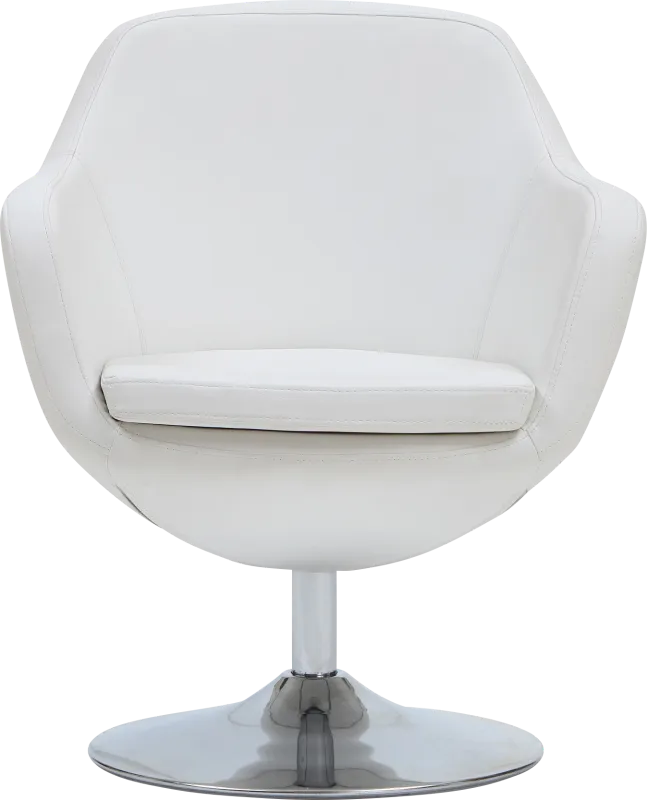 Rantoul White Accent Chair
