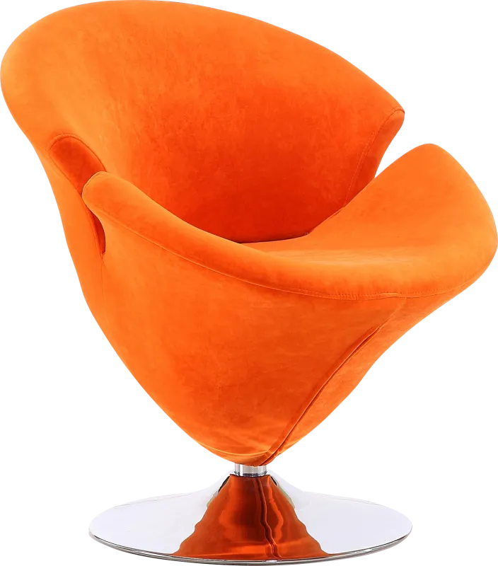 Rienders Orange Accent Chair