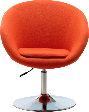 Sidener Orange Swivel Chair