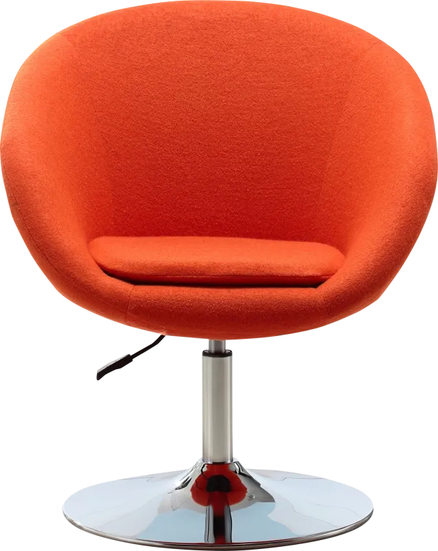 Sidener Orange Swivel Chair
