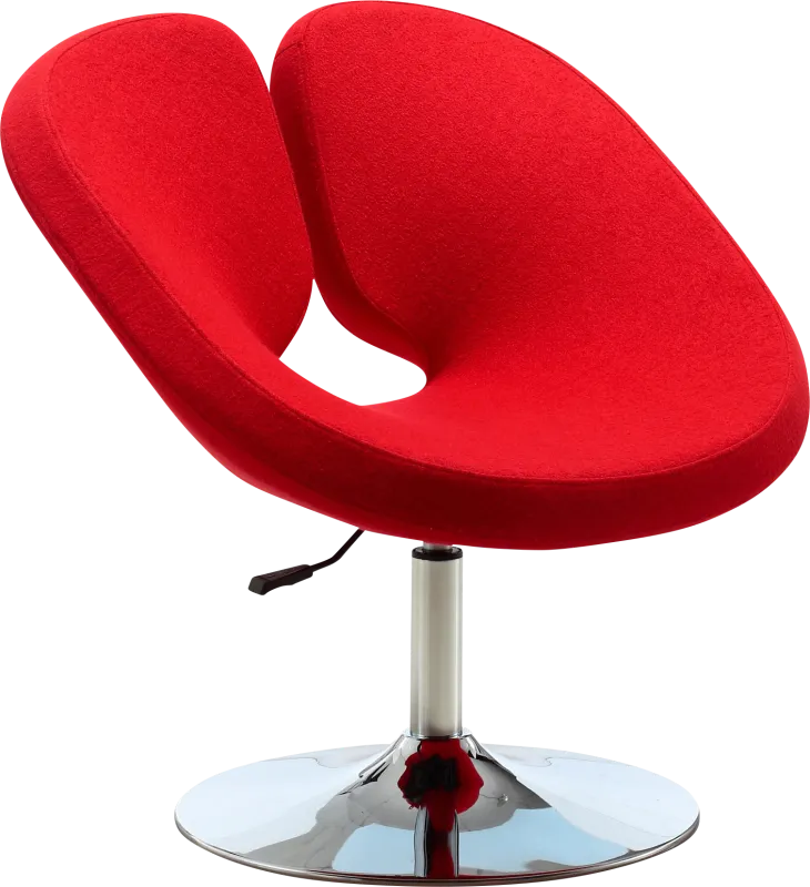 Widbey Red Accent Chair