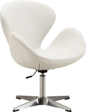 Witchazel White Accent Chair