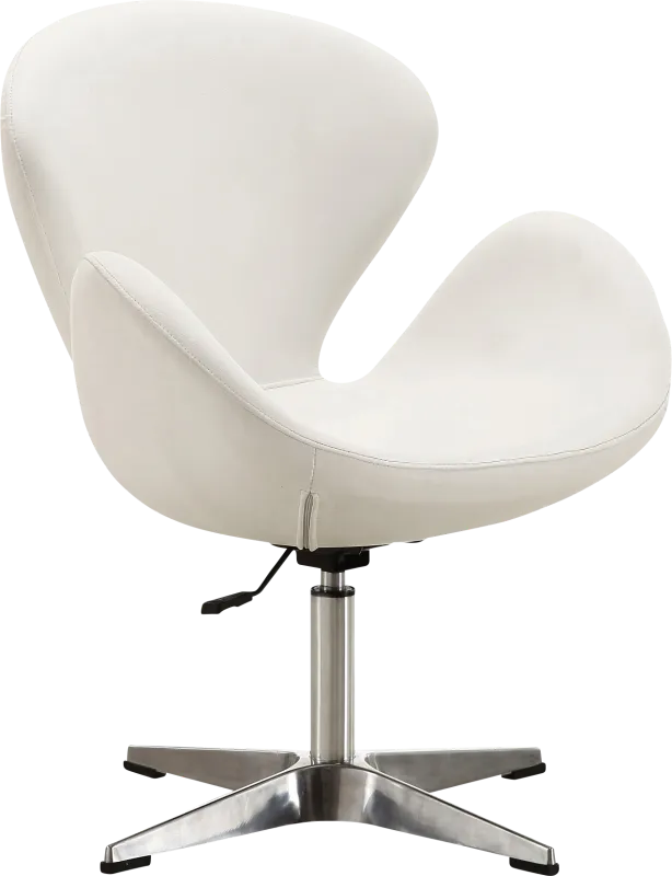 Witchazel White Accent Chair