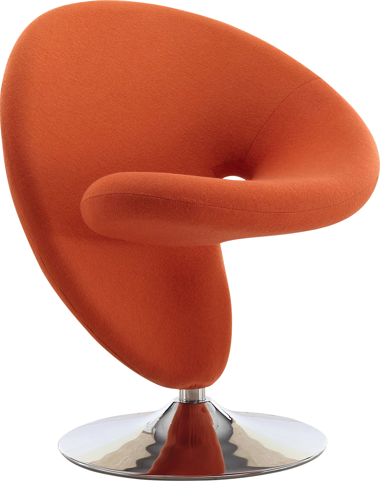 Claredda Orange Accent Chair - Thumbnail - Image 1